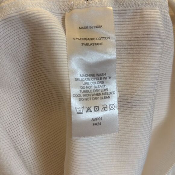 Quince Organic Cotton Micro-Rib Turtleneck Small - Picture 4 of 4